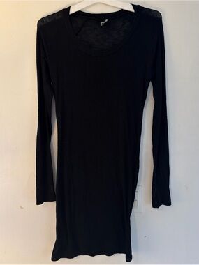Nom Maternity Black Long Sleeve Maxi Dress